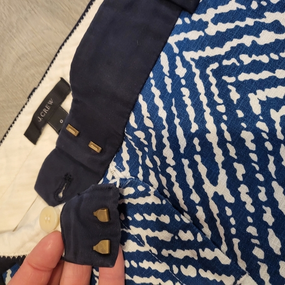 *J. CREW, 0, Navy Ikat - Picture 4 of 5